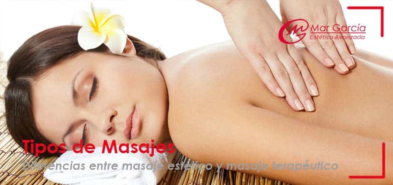masaje estético y masaje terapéutico