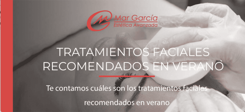 tratamientos faciales en verano